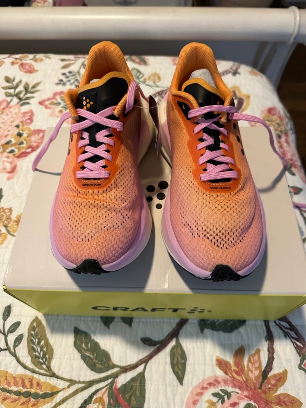 Craft Women's Orange and Pink Athletic Sneakers